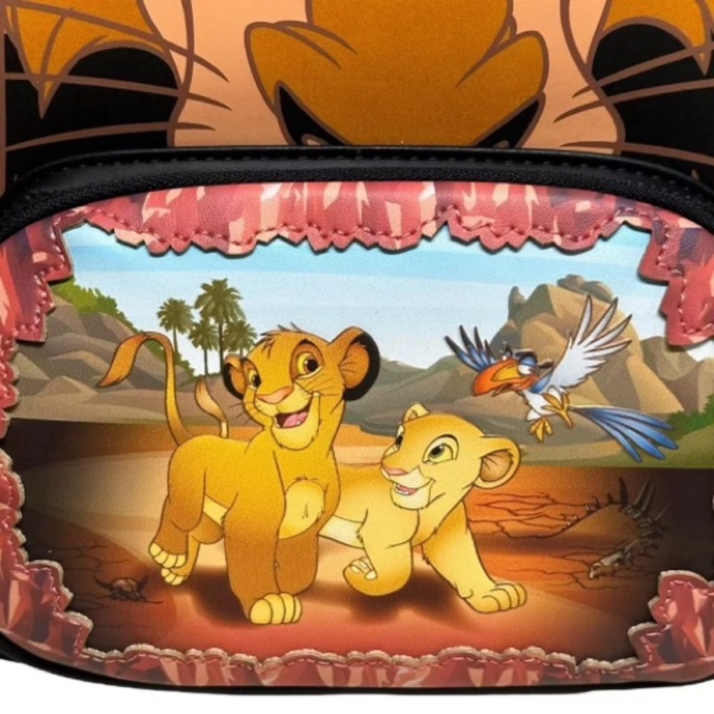 Loungefly Disney Lion King Scar Villains Scene Mini Backpack Simba Nala Zazu NWT - Picture 12 of 14